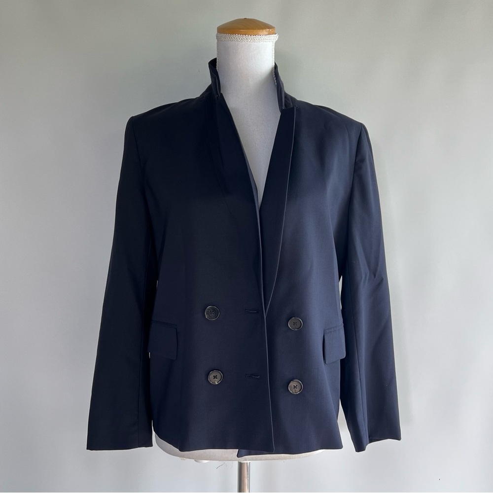 3.1 Phillip Lim Cropped Navy Double Breasted Blazer - sz 6